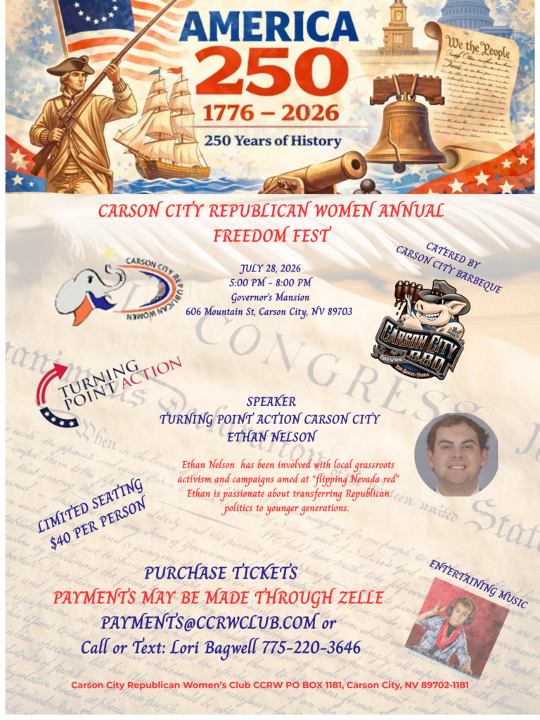 Ethan Nelson CARSON CITY REPUBLICAN WOMEN ANNUAL FREEDOM FEST